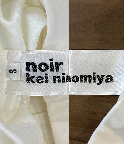 NOIR KEI NINOMIYA ノースリーブワンピース ホワイト ウエストフリル 3S-T022 レディース SIZE S ノワールケイニノミヤ