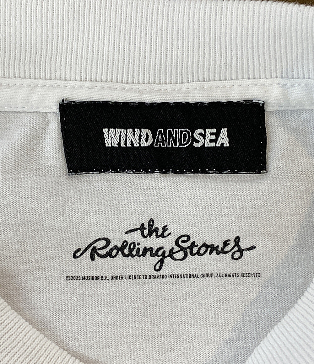 WIND AND SEA 半袖Ｔシャツ The Rolling Stones LogoTee メンズ SIZE S ウィンダンシー
