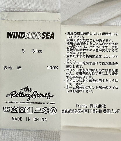 WIND AND SEA 半袖Ｔシャツ The Rolling Stones LogoTee メンズ SIZE S ウィンダンシー