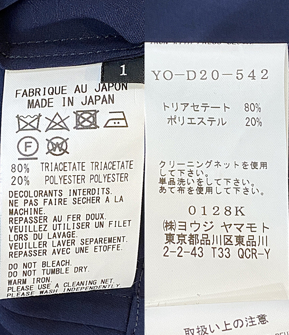 Y’s 五分袖ワンピース アシンメトリー YO-D20-542 レディース SIZE 1 ワイズフォーメン