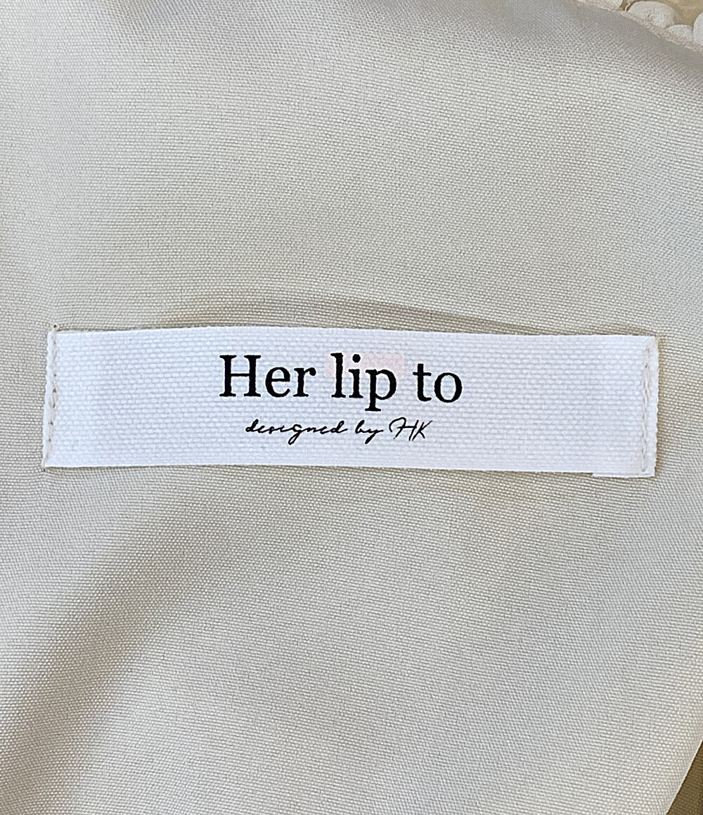 Her lip to 半袖ワンピース Nuage Airy Dress 25SS 1251305131 レディース SIZE S ハーリップトゥ