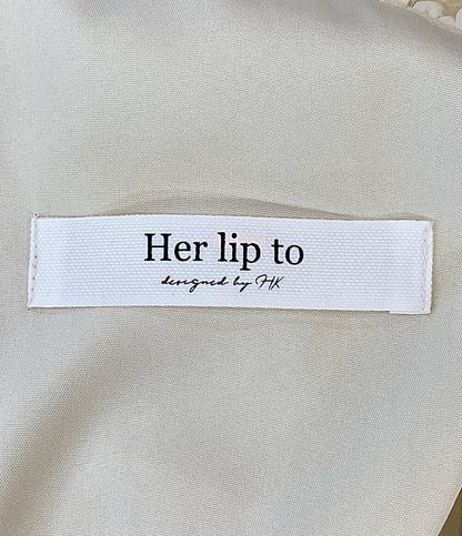 Her lip to 半袖ワンピース Nuage Airy Dress 25SS 1251305131 レディース SIZE S ハーリップトゥ