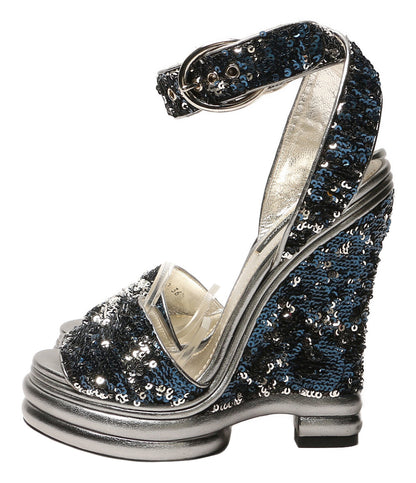 DOLCE & GABBANA サンダル ハイヒール スパンコール レディース SIZE 36 ドルチェアンドガッバーナ