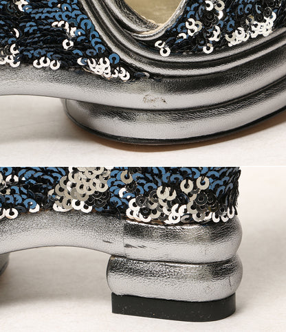 DOLCE & GABBANA サンダル ハイヒール スパンコール レディース SIZE 36 ドルチェアンドガッバーナ