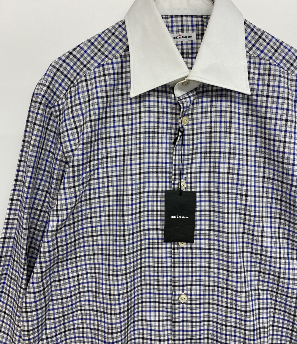 kiton 長袖シャツ ギンガムチェック メンズ SIZE 42 キートン