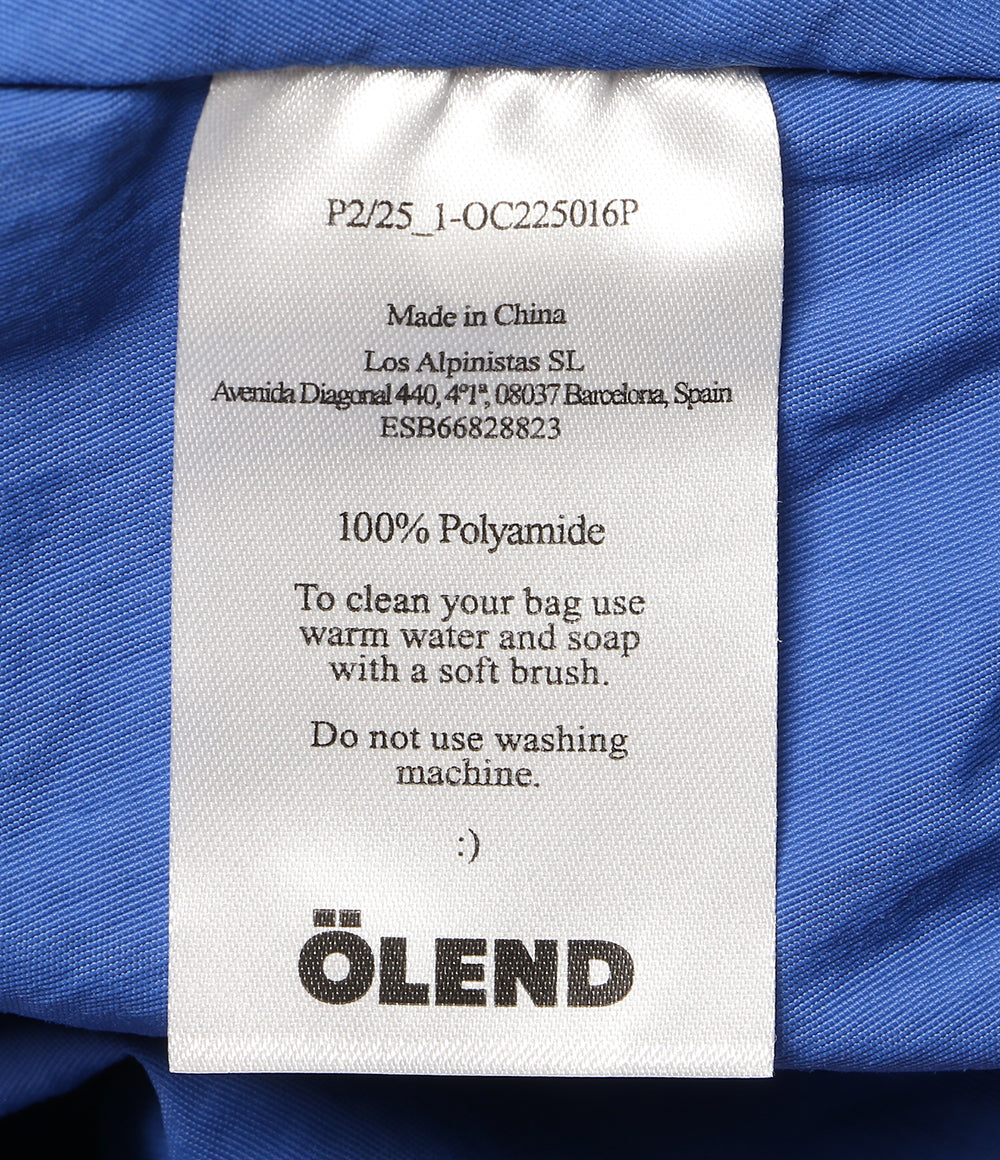 美品 OLEND オレンド ショルダーバッグ ブルー×オレンジ P2/25_1-OC225016P レディース