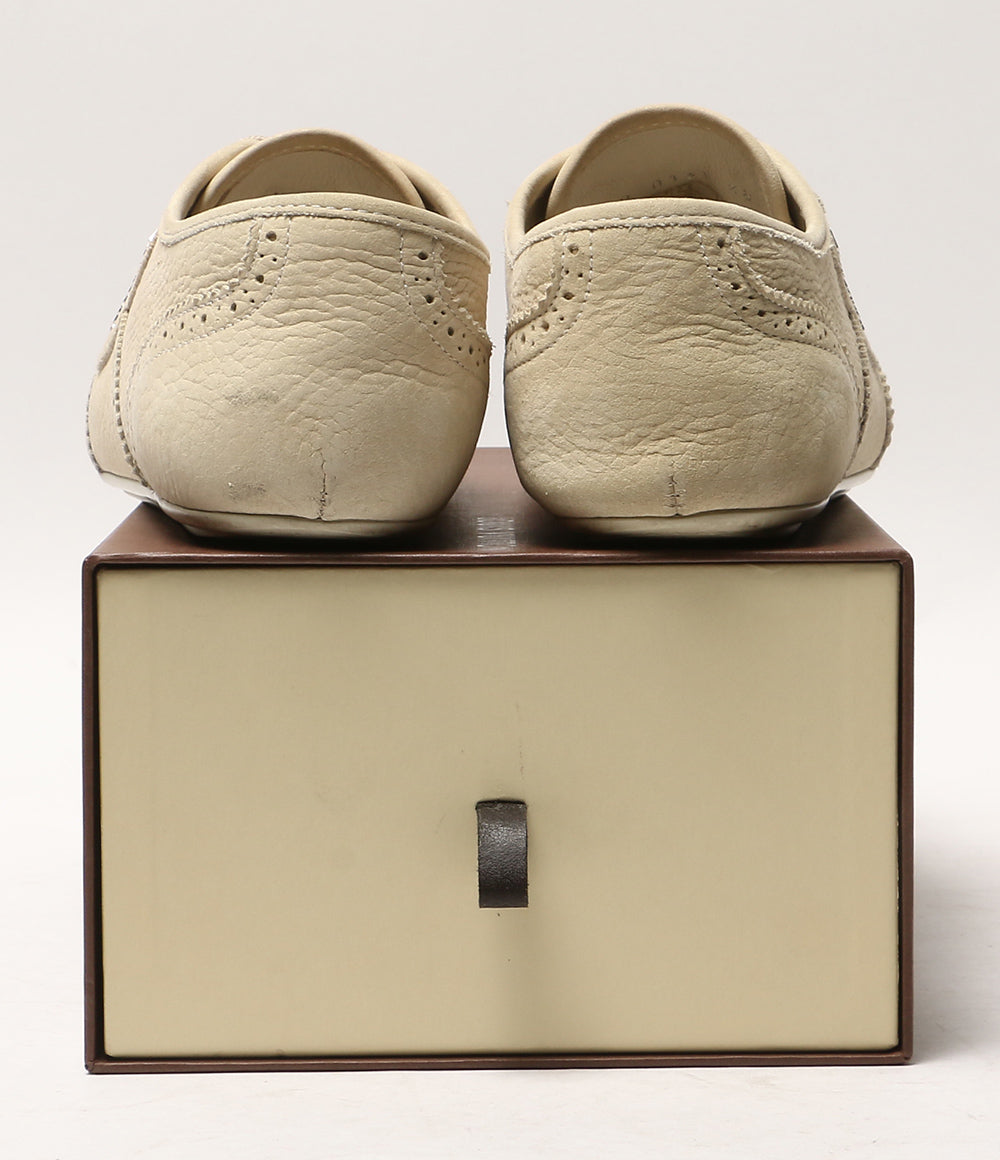 LOUIS VUITTON スニーカー ウィングチップ ソフトレザー ベージュ系 G0-0131 レディース SIZE 38 ルイ・ヴィトン