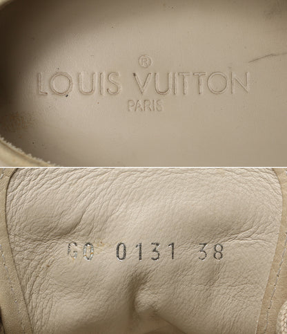 LOUIS VUITTON スニーカー ウィングチップ ソフトレザー ベージュ系 G0-0131 レディース SIZE 38 ルイ・ヴィトン