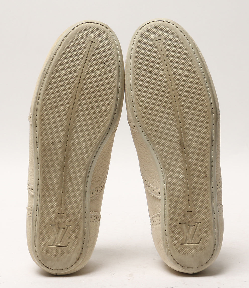 LOUIS VUITTON スニーカー ウィングチップ ソフトレザー ベージュ系 G0-0131 レディース SIZE 38 ルイ・ヴィトン