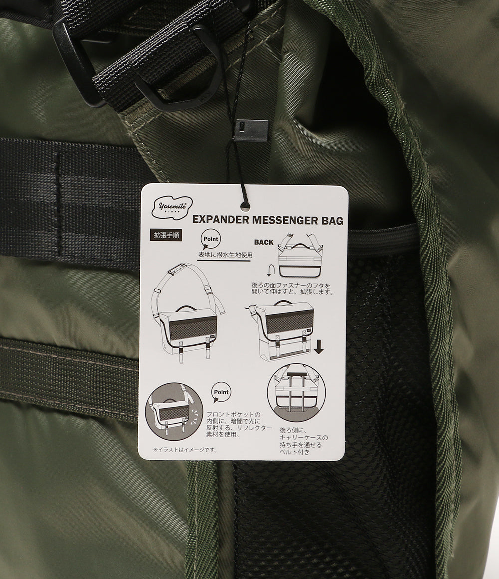 美品 YOSEMITE ヨセミテ メッセンジャーバッグ EXPANDER MESSENGER BAG カーキ メンズ