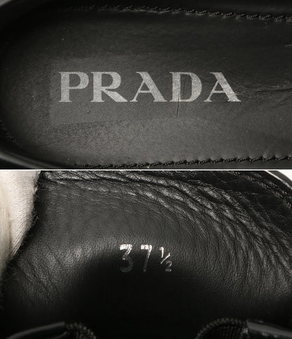 PRADA モノリス ブラッシュドレザー ローファー ポインテッドトゥ レディース SIZE 37.5 プラダ