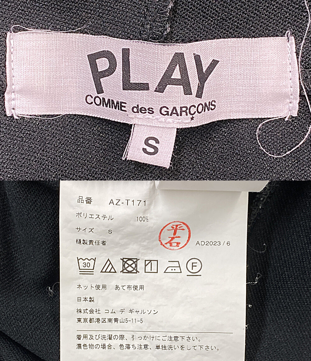 美品 PLAY COMME des GARCONS パーカー フーデットジップアップパーカー AZ-T171 レディース SIZE S プレイコムデギャルソン