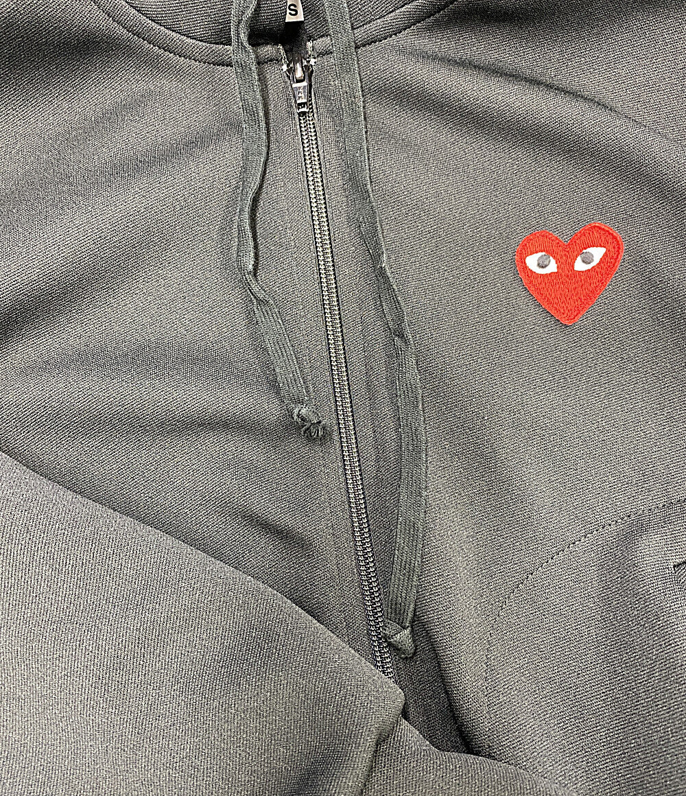 美品 PLAY COMME des GARCONS パーカー フーデットジップアップパーカー AZ-T171 レディース SIZE S プレイコムデギャルソン