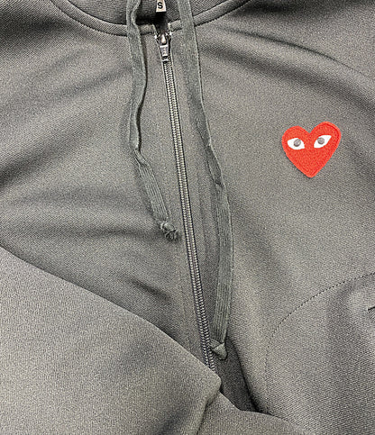美品 PLAY COMME des GARCONS パーカー フーデットジップアップパーカー AZ-T171 レディース SIZE S プレイコムデギャルソン