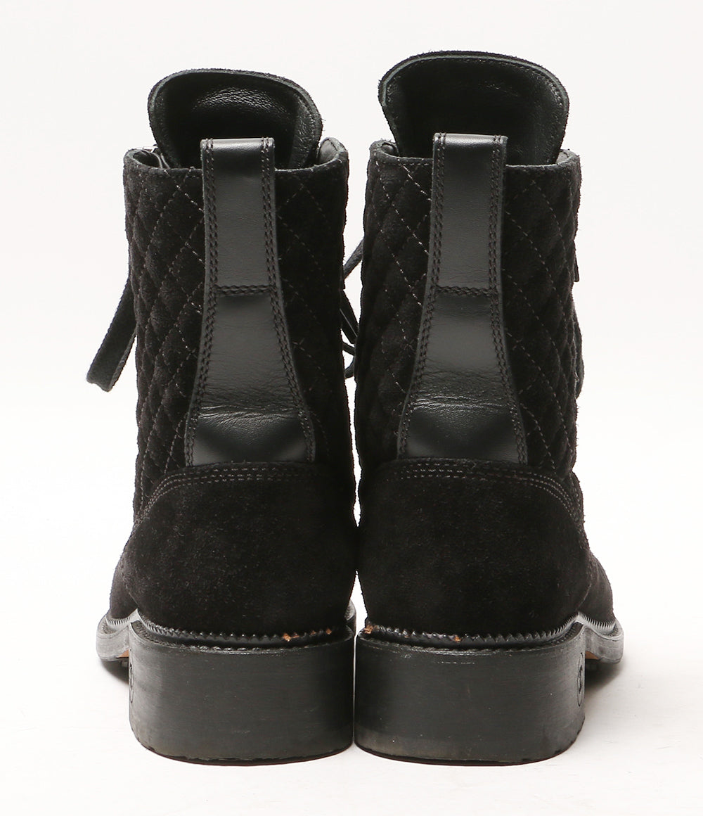 CHANEL キルティングショートブーツ ヒールロゴ G33769 レディース SIZE 37 シャネル