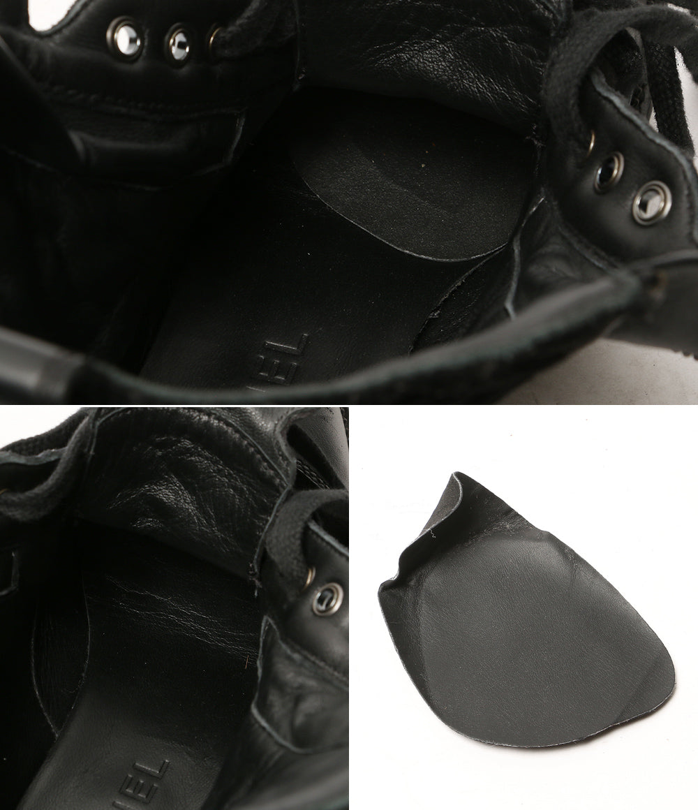 CHANEL キルティングショートブーツ ヒールロゴ G33769 レディース SIZE 37 シャネル