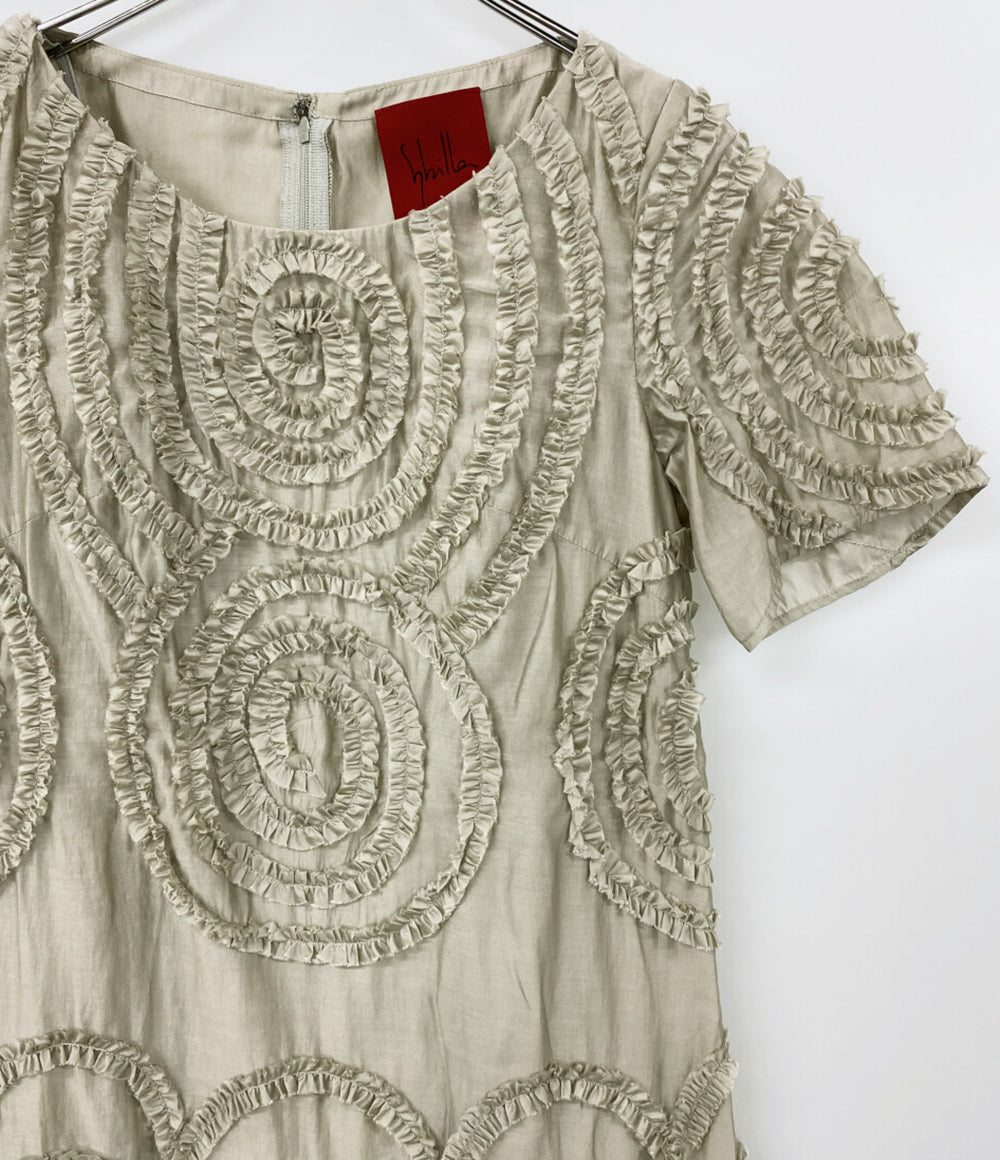 sybilla 半袖ワンピース 刺繍ドレス GDEJU73790 レディース SIZE SS シビラ