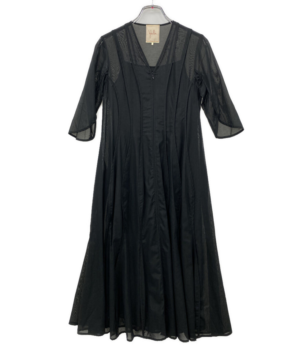 sybilla 五分袖ワンピース シアードレス GBEGW09690 フリル有 レディース SIZE SS シビラ