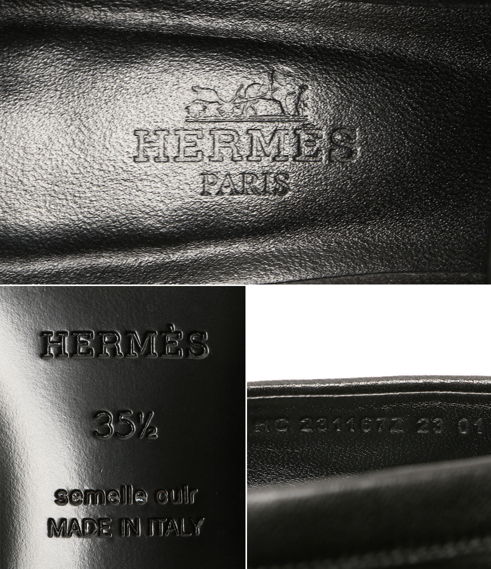 HERMES パンプス グロリアスHヒール ブラック 231167Z レディース SIZE 35.5 エルメス