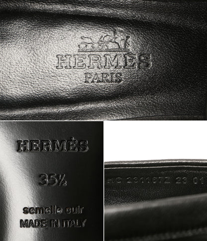 HERMES パンプス グロリアスHヒール ブラック 231167Z レディース SIZE 35.5 エルメス