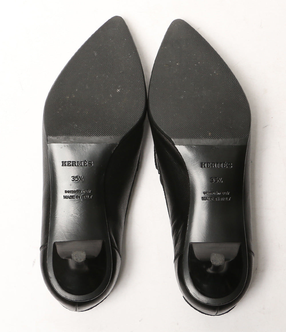 HERMES パンプス グロリアスHヒール ブラック 231167Z レディース SIZE 35.5 エルメス