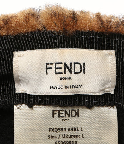 FENDI ズッカ柄キャスケット ボア 65069910 レディース SIZE L フェンディ