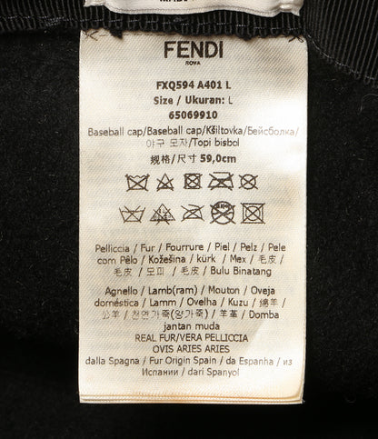 FENDI ズッカ柄キャスケット ボア 65069910 レディース SIZE L フェンディ