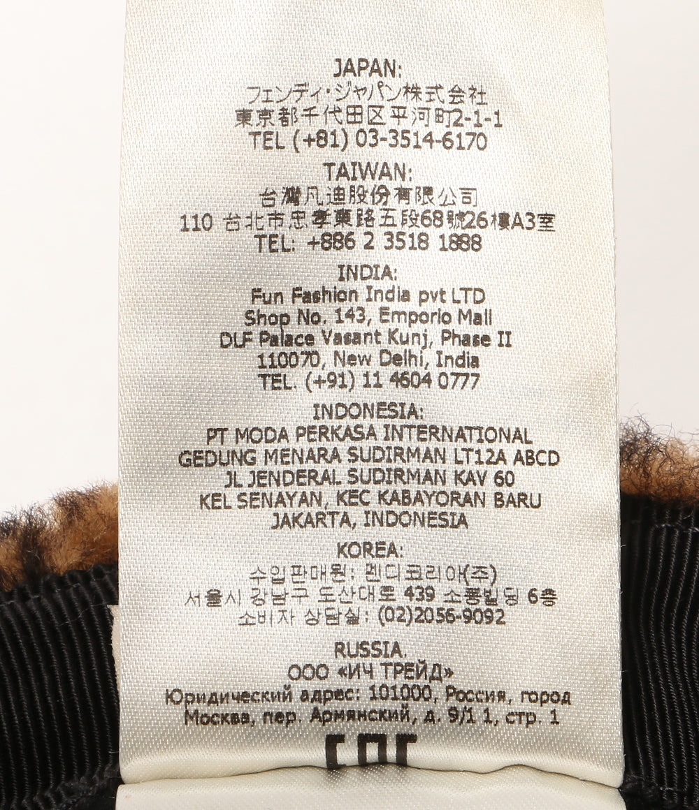 FENDI ズッカ柄キャスケット ボア 65069910 レディース SIZE L フェンディ
