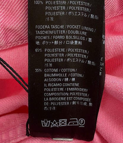 美品 BALENCIAGA ロゴデニムジャケット 594386 ピンク メンズ SIZE 34 バレンシアガ