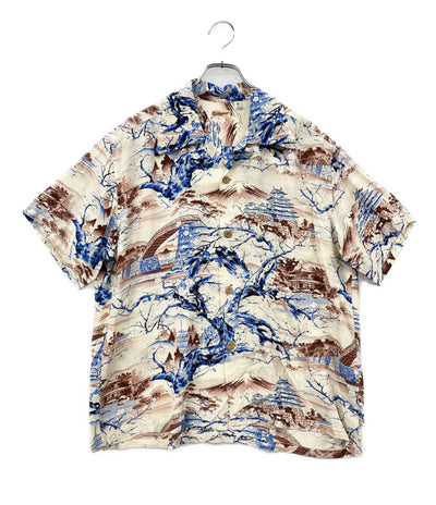 SUN SURF 半袖シャツ SS39422 "SCENERY OF JAPAN" メンズ SIZE M サンサーフ