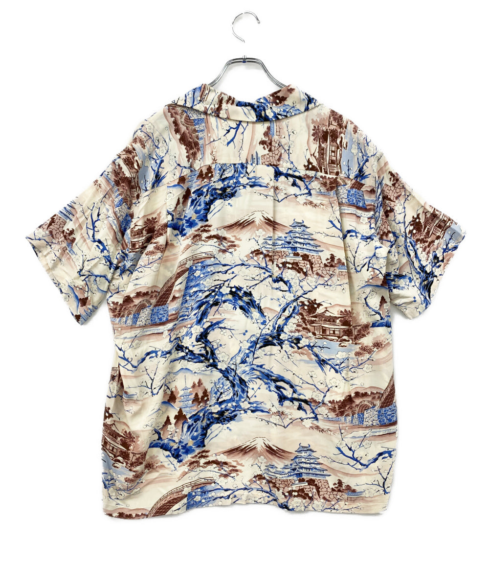 SUN SURF 半袖シャツ SS39422 "SCENERY OF JAPAN" メンズ SIZE M サンサーフ