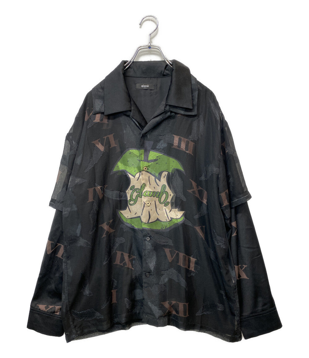 SAINT LAURENT 長袖シャツ 薄手 ゼブラ 564172 メンズ SIZE 37 (S