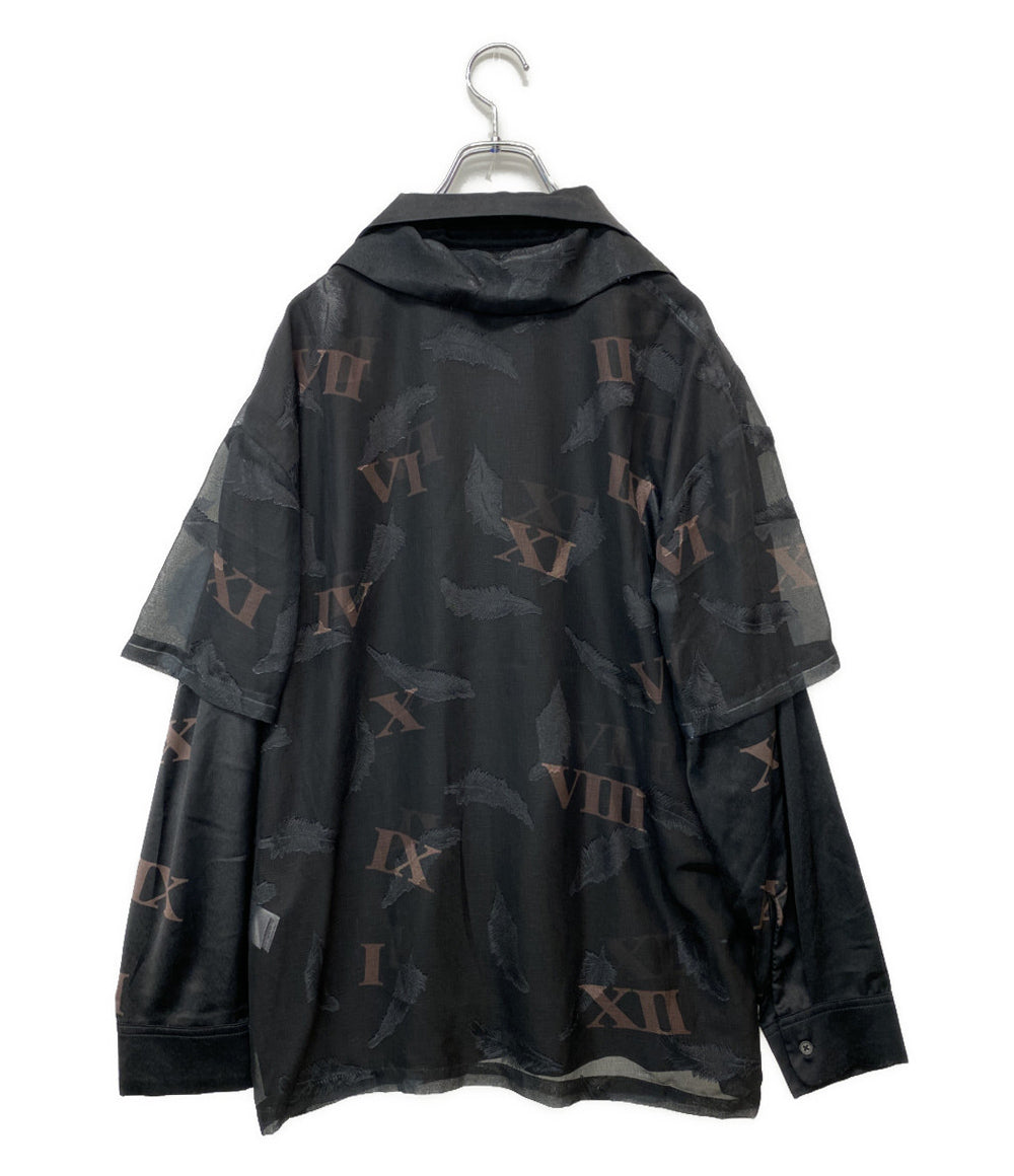 SAINT LAURENT 長袖シャツ 薄手 ゼブラ 564172 メンズ SIZE 37 (S