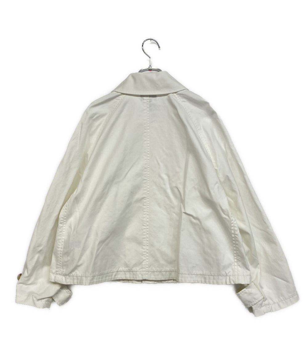 POLO RALPH LAUREN コットンツイルジャケット ホワイト 青ポニー レディース SIZE XS ポロ・ラルフローレン