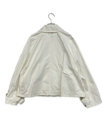 POLO RALPH LAUREN コットンツイルジャケット ホワイト 青ポニー レディース SIZE XS ポロ・ラルフローレン