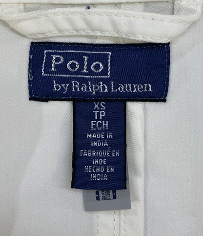 POLO RALPH LAUREN コットンツイルジャケット ホワイト 青ポニー レディース SIZE XS ポロ・ラルフローレン