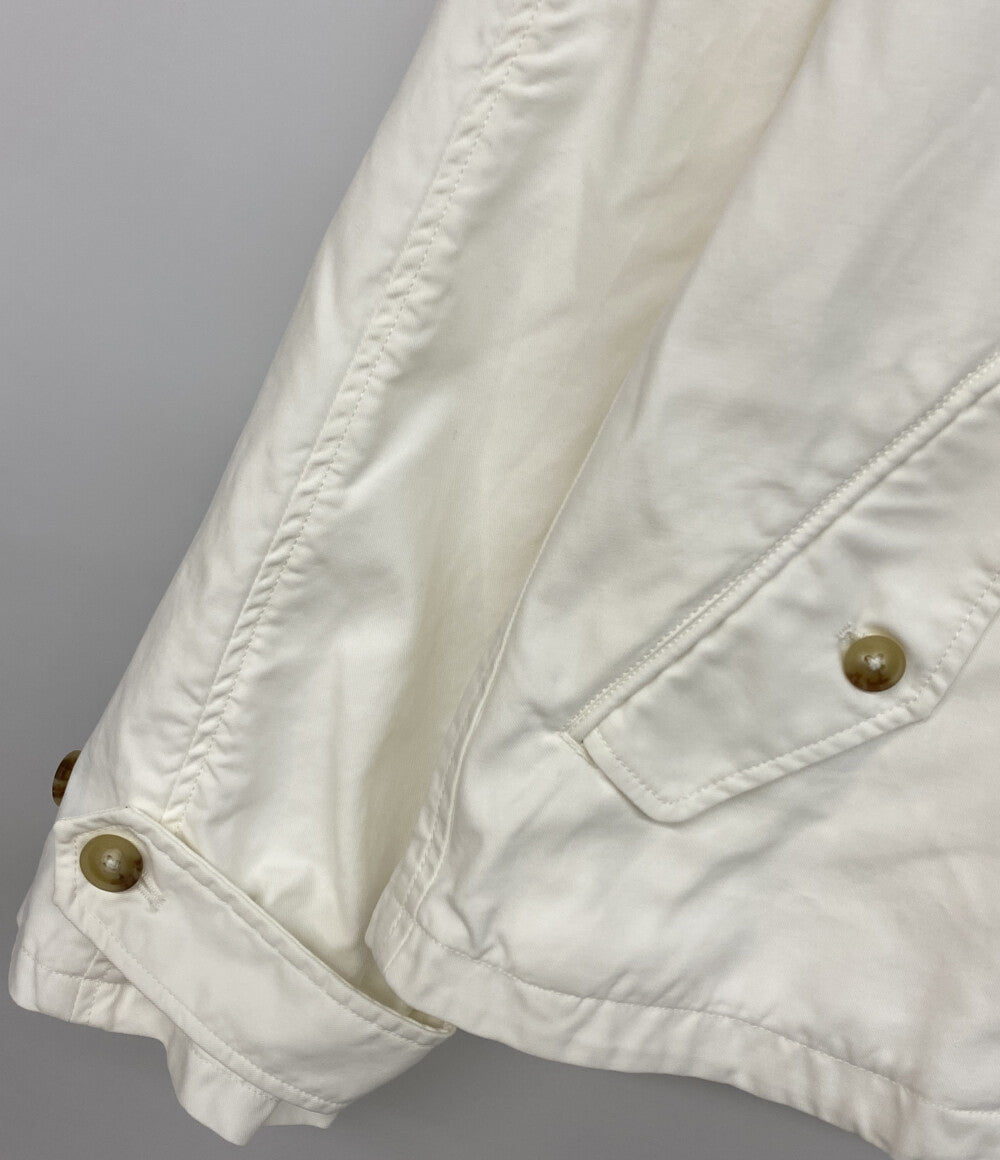 POLO RALPH LAUREN コットンツイルジャケット ホワイト 青ポニー レディース SIZE XS ポロ・ラルフローレン