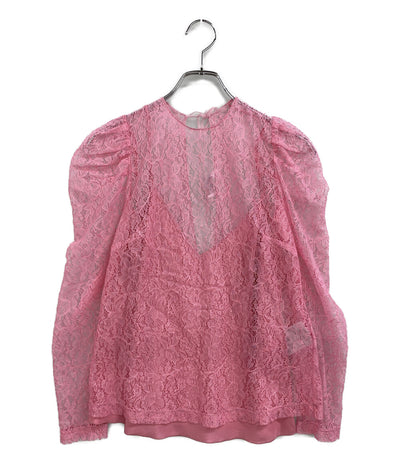 美品 RED VALENTINO ブラウス ピンクブラウス 総レース UR3ABE0000W レディース SIZE 40 レッドヴァレンティノ