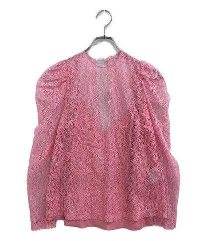 美品 RED VALENTINO ブラウス ピンクブラウス 総レース UR3ABE0000W レディース SIZE 40 レッドヴァレンティノ