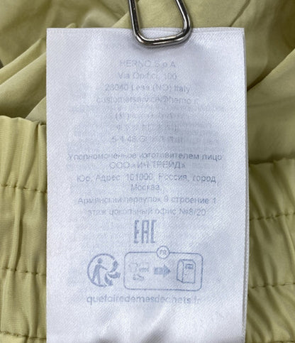 HERNO テクノタフタパンツ PT000099D-12483Z イエロー レディース SIZE 40 ヘルノ