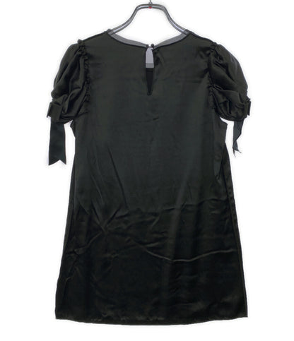 DOLCE & GABBANA 半袖Ｔシャツ F5B32T サテン ブラック レディース SIZE 36 ドルチェアンドガッバーナ