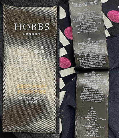 HOBBS ホブズ ノースリーブワンピース 総柄 ピンク レディース SIZE 10