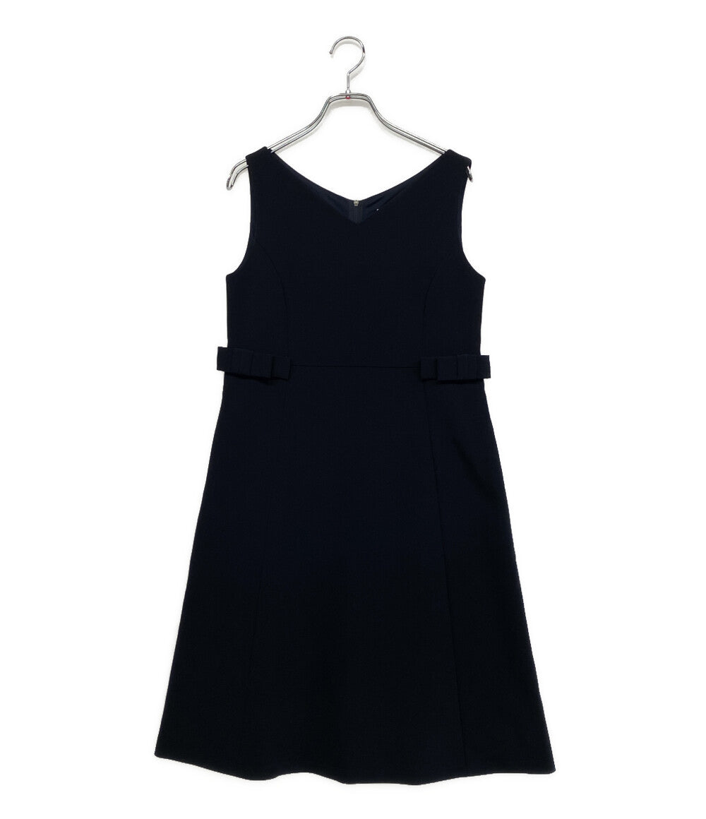 FOXEY NEW YORK ノースリーブワンピース ネイビー 42994-NA000604T