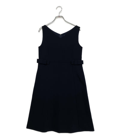 foxey new york ノースリーブワンピース サイドリボン レディース SIZE 38 フォクシー ニューヨーク