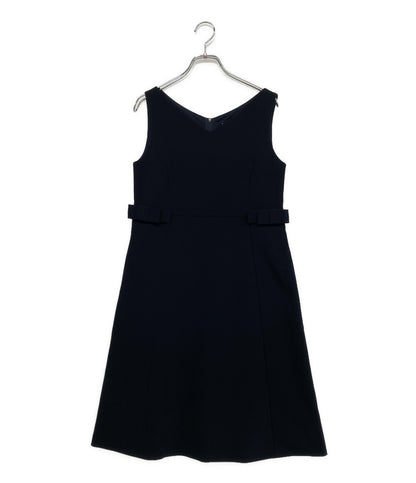 foxey new york ノースリーブワンピース サイドリボン レディース SIZE 38 フォクシー ニューヨーク