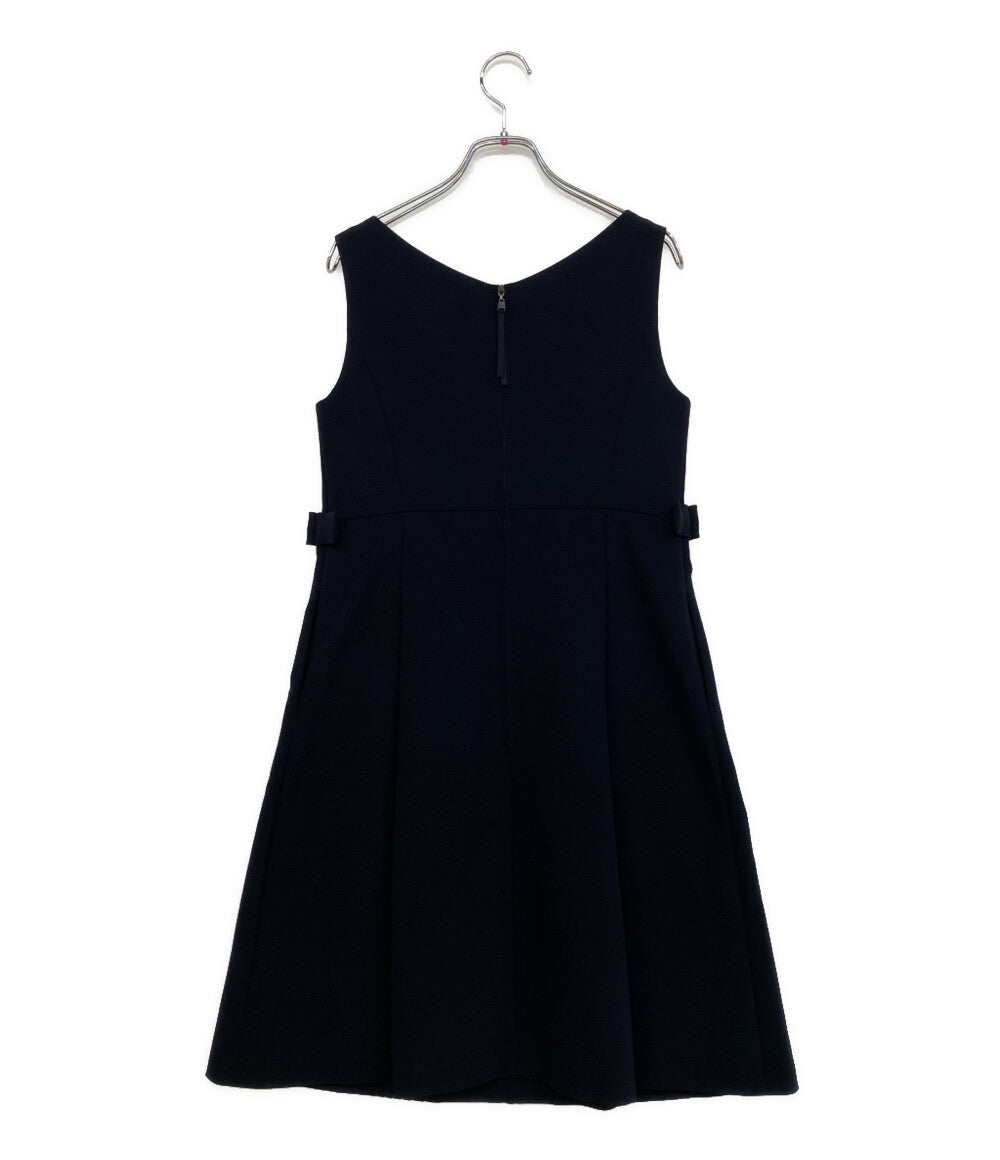foxey new york ノースリーブワンピース サイドリボン レディース SIZE 38 フォクシー ニューヨーク