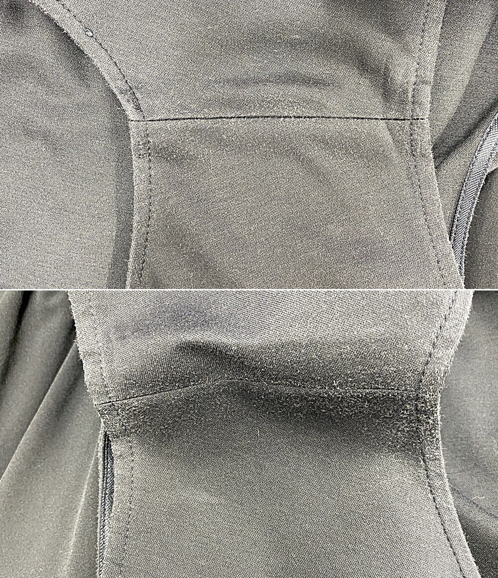 BLENHEIM ブレンヘイム ノースリーブワンピース ドローコード 切替 ブラック U942-026 レディース SIZE M