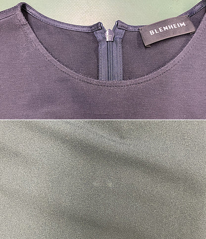 BLENHEIM ブレンヘイム ノースリーブワンピース ドローコード 切替 ブラック U942-026 レディース SIZE M