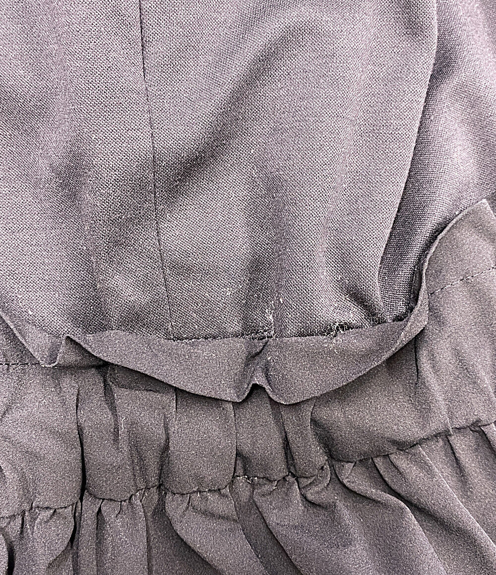 BLENHEIM ブレンヘイム ノースリーブワンピース ドローコード 切替 ブラック U942-026 レディース SIZE M
