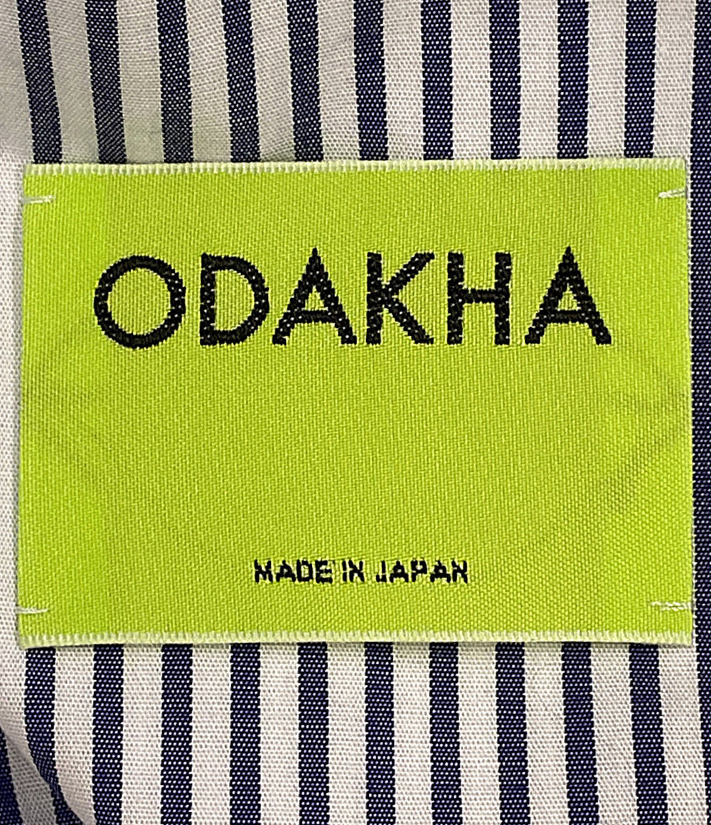 美品 ODAKHA オダカ 半袖シャツ ストライプ ブルー OH26SS-SH02 レディース SIZE 1